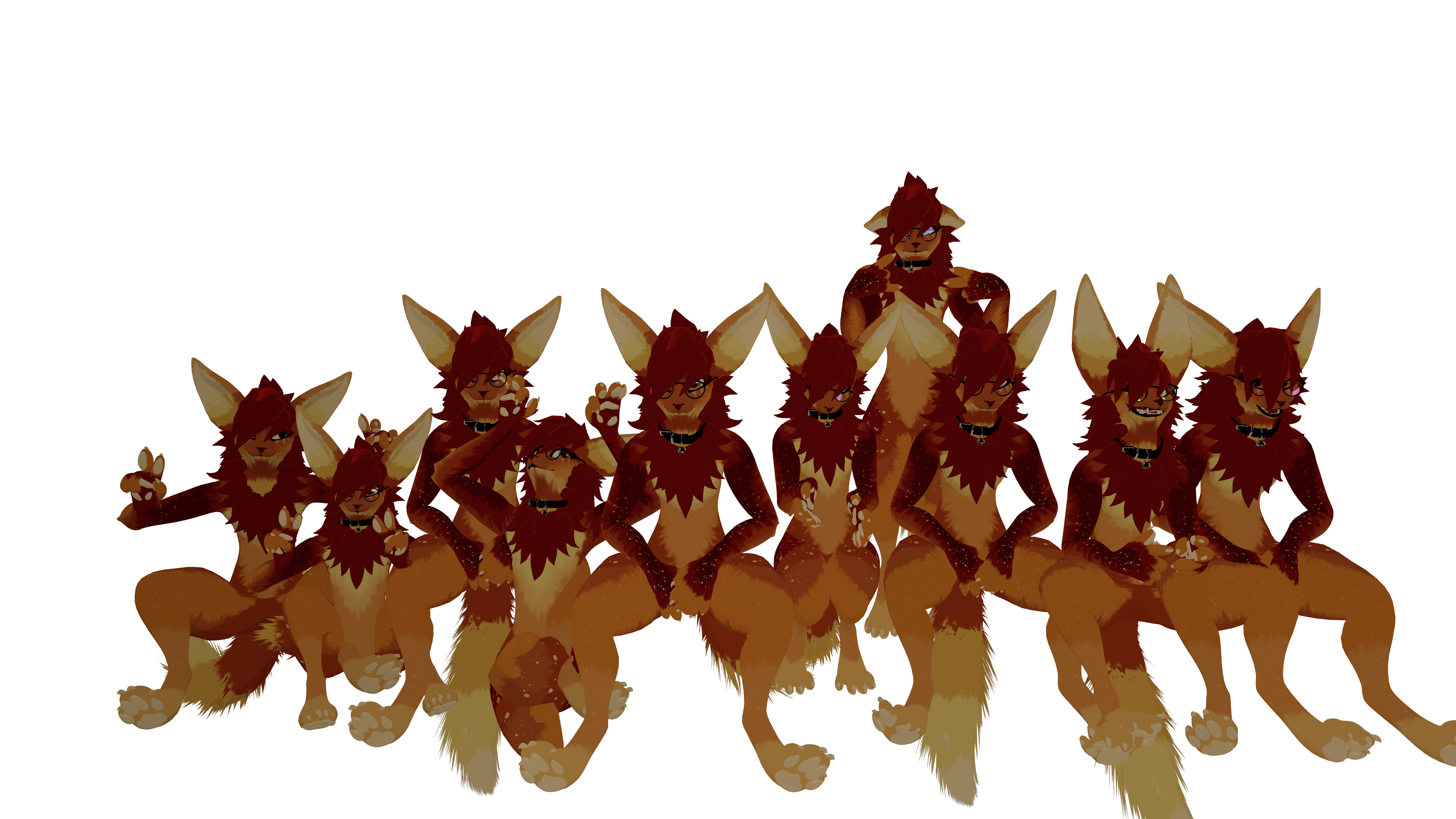 10 of us using Gizmo's avatar, captured on 07/17/2025